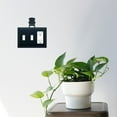 thumbnail image 2 of 1 GFI and 2 Switch Cover with Adirondack Chair Accent, Black, 2 of 2