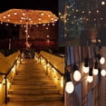 thumbnail image 4 of LINLIN Solar Outdoor String Lights with Dimmable Remote Control,32.8FT G50 Globe Patio Lights with 20LED Bulbs,Commercial Grade Waterproof String Lights for Garden,Bistro,Cafe, 4 of 9