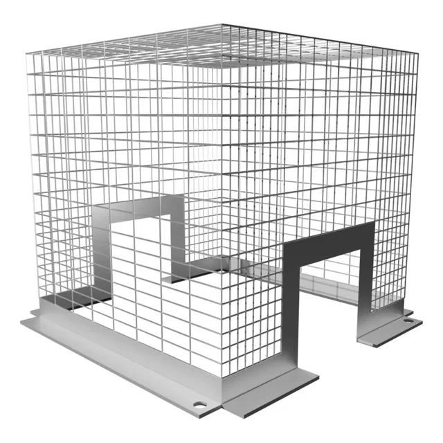 Cronos Protección Antivandálica Para Medidor De Luz Color Blanco máxima seguridad fácil instalación fabricado en metal y pintura electrostática ideal para exteriores