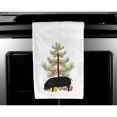 thumbnail image 3 of Carolines Treasures BB9298WTKT Devon Large Black Pig Christmas White Kitchen Towel Set of 2 Dish Towels Teal 19 X 25", 3 of 3