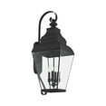 thumbnail image 3 of Livex Lighting Exeter Outdoor Wall Lantern in Black, 3 of 8