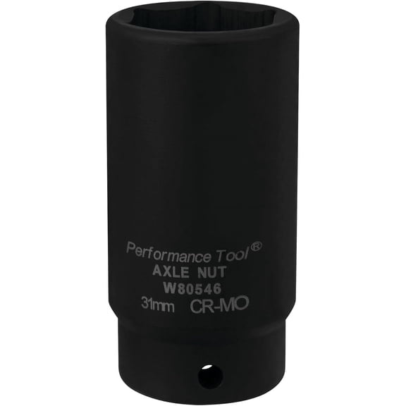 Performance Tool W80546 31mm Front Wheel Drive Axle Nut Socket