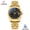 Full Gold Black Surface, variant on Gold mechanical watch with steel strap for men, fashionable trendy business mechanical watch, men's wristwatch, stylish and trendy business watch
