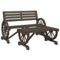 thumbnail image 2 of vidaXL 4 Piece Garden Lounge Set Solid Wood Fir, 2 of 5