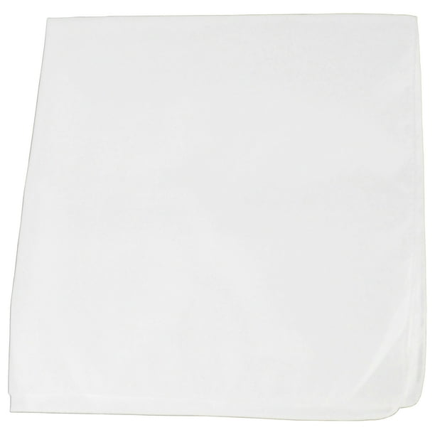 Price me Now 84 Pack Plain 100 Cotton Bandanas Bulk Wholesale (White)