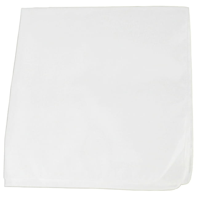 Daydana Lot de 72 Bandanas Unis 100 % Coton - Lot de Gros (Blanc)