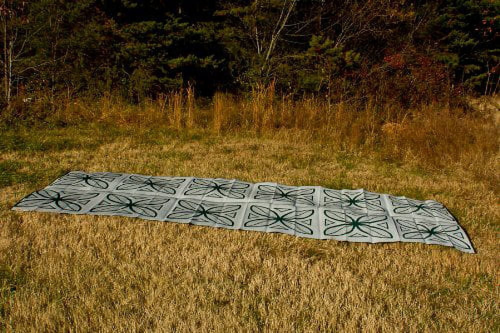Camco 8' x 20' Reversible RV Outdoor Mat, Camping Mat, Green Botanical