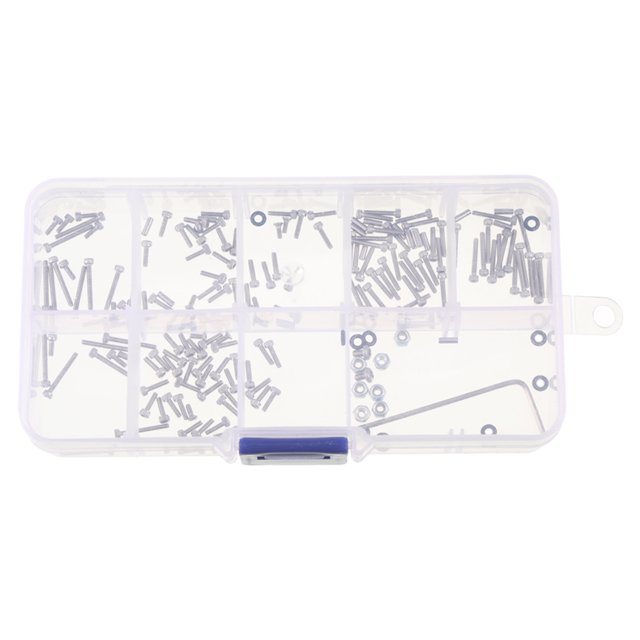 VONKY 1pcs Screws Kit Box SCX24 Brass For Crawler Portable Silver RC Car Accessories Replacement Parts RC Upgrade Part RC Car Part