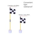 thumbnail image 2 of Green and White Golf Green Flag, Colorful Two-Section Checkered Green Target Hole Cup Flagpole, Golf Supplies, 2 of 5