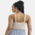 thumbnail image 3 of QUTETN Crochet Sweater Cami with Keyhole  Women‘s, 3 of 5