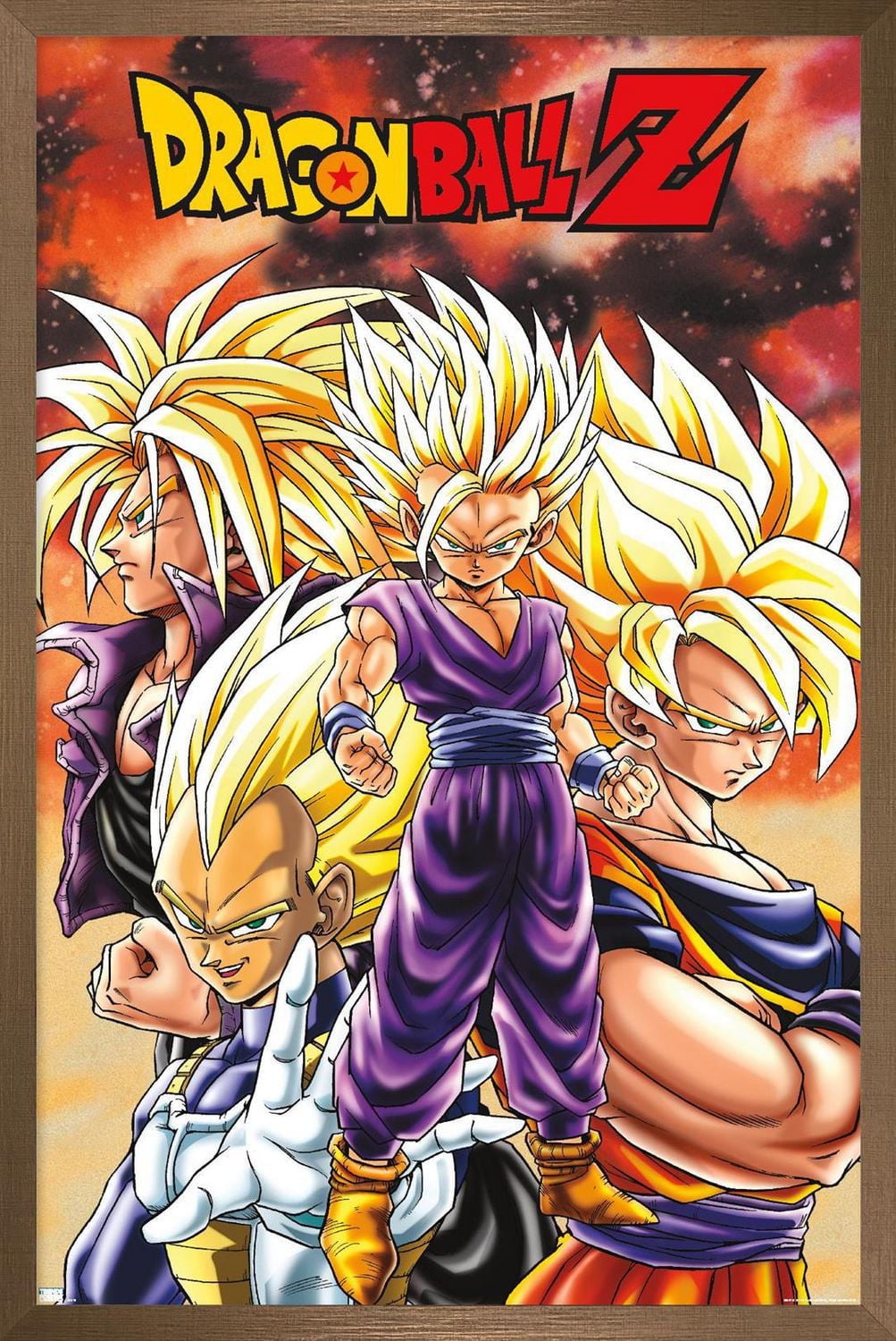 Dragon Ball Z - Saiyans Wall Poster, 22.375" x 34"