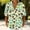 Green, variant on Guluxicc Polo Shirts for Women 3/4 Sleeve Floral Trendy Tops Summer V Neck T Shirts Fashion Clothing