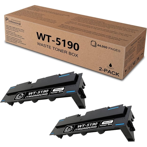 WT-5190 WT5190 Waste Toner Box Replacement for TASKalfa 306ci 307ci 308ci 356ci 358ci Printer (2 Pack)