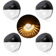 thumbnail image 1 of FloreceBien Luces solares para valla al aire libre – Luces solares para cubierta, iluminación LED impermeable IP65, luces decorativas de jardín de encendido/apagado automático para postes, caminos,, 1 of 8
