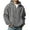 Light Gray, variant on Texture Zip-Up Hooded Sweatshirt, Full-Zip Pullover with Front Pockets, Ecosmart , Comfortable Lightweight Athletic Jacket