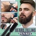 thumbnail image 4 of Beard Beard Filler Pen, Long Lasting Waterproof Filler Pen, Men 4-Tips Beard Filler Soft Brush Face Sideburn Mustache Repair Shape Regrowth Pen, 4 of 5