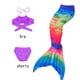 thumbnail image 3 of Aleta de traje de baño para niñas pequeñas, monoaleta, aleta de cola de sirena, cola de sirena para piscina/natación de playa, regalo para niñas, 3 of 5