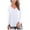 White, variant on Vedolay Women's Long Sleeve T Shirt Button-Down Ruffle Shirt Blouse Blue,M