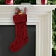 thumbnail image 1 of Decoración de calcetín de Navidad de punto grande | Hilo de poliéster suave | Adorno colgante de gran tamaño para árbol, repisa, barandilla | Bolsa de regalo de caramelos multiusos | Decoración, 1 of 6