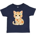 thumbnail image 3 of Inktastic Retro Kitty Cat Flowered Girls Toddler T-Shirt, 3 of 5