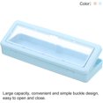 thumbnail image 5 of Estuche para lápices de gran capacidad, paquete de 2 estuches para bolígrafos, bolsa de cosméticos, organizador de papelería, almacenamiento impermeable para oficina en casa, azul y rosa, 5 of 5