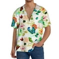 thumbnail image 3 of Disketp Men's Hawaiian Floral Vintage Print Shirts Button Down Holiday Beach Shirts-X-Large, 3 of 7