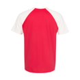 thumbnail image 2 of Next Level Unisex Raglan Short-Sleeve T-Shirt XS NATURAL/ RED, 2 of 4