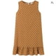 thumbnail image 1 of Vestido De Mujer Sin Mangas Chaleco De Puntos Vestido Suelto De Cuello Redondo Con Volantes, Caqui, XL Scienceny AP002086-04, 1 of 7