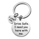 thumbnail image 2 of Llaveros para mujer, llavero de billetera, llavero de auto, lindo llavero de acero inoxidable de moda, regalo, conduce con cuidado, te necesito aquí conmigo, llavero de animal de 25 mm, 2 of 5