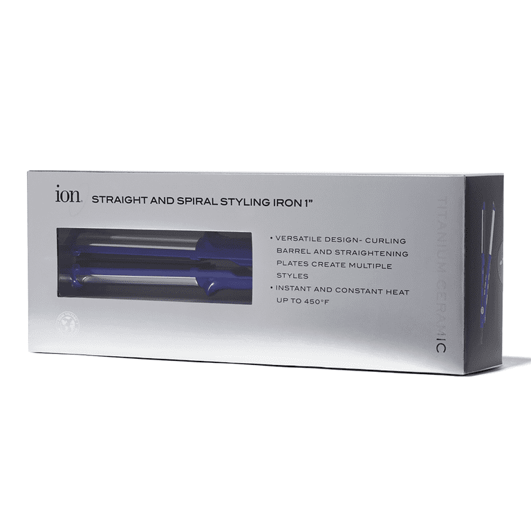 Regis Designline Black Titanium Flat Iron Hair Straightener 1.25