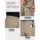 thumbnail image 5 of Pantalones Cargo Impermeables para Senderismo de Hombre FREE SOLDIER en Nylon, 5 of 7