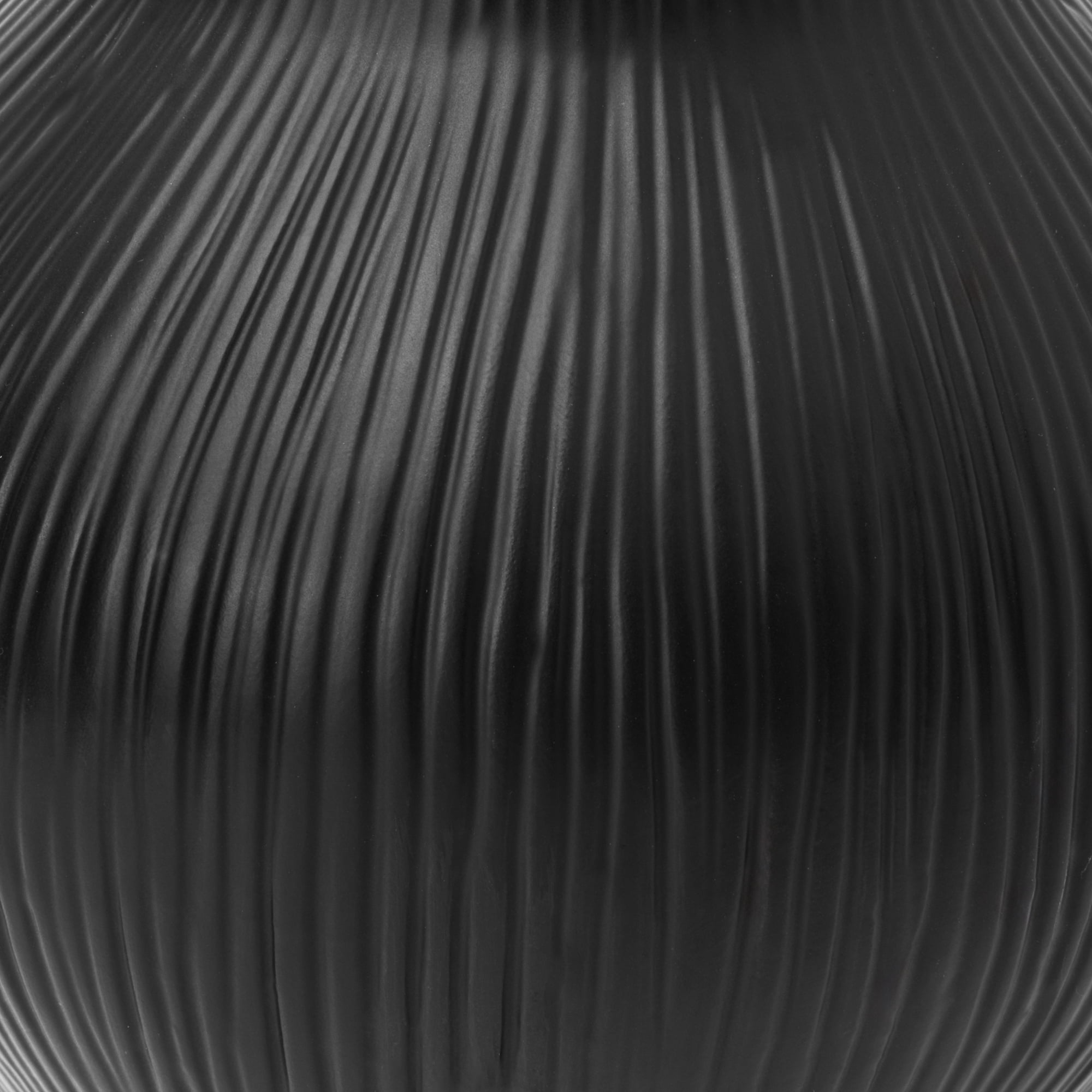 Better Homes & Gardens 10-Inch Black Ribbed Ceramic Decorative Vase