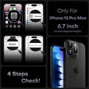 ULAK Phone Case for iPhone 15 Pro Max, Sturdy Rugged Hybrid Heavy Duty Shockproof Clear Case for Apple iPhone 15 Pro Max 6.7 inch 2023, Transparent
