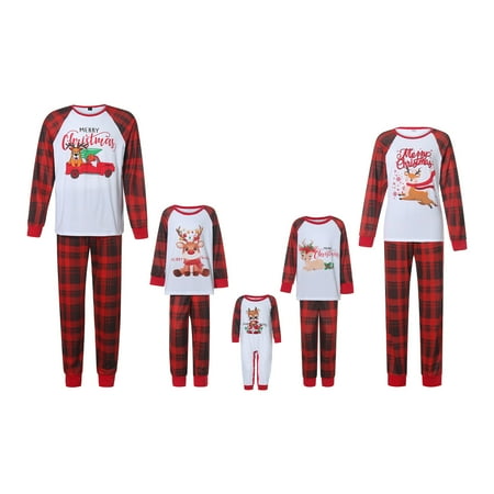 

Reindeer Christmas Family Matching Pajama for Family Size Baby-Kids-Adult
