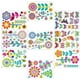 thumbnail image 5 of Static Window Decals Festive Atmosphere PVC Material Flower Shape Easy to Apply Glass Windows 9 Sheets, 5 of 5