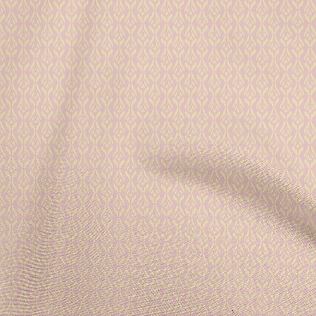 oneOone Velvet Light Pink Fabric Asian Ikat Craft Projects Decor Fabric Printed By The Yard 58 Inch Wide