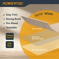 thumbnail image 6 of POWERTEC 72453N Edge Banding – 13/16" x 50 Ft, 2 PK, Birch and Red Oak, Pre-Glued Veneer Edging Tape Roll for Cabinet Repair, Furniture Restoration, Shelving & DIY Projects, 6 of 9