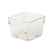 InterDesign 52730 Linus Drawer Organizer, 4 x 4 x 3, Clear
