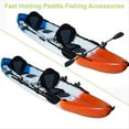 thumbnail image 4 of Kayak Paddle Holder, 2 Pcs Black Kayak Track Mount Paddle Holders Plastic Kayak Rail Paddle Clips Canoe Oar Holders, 4 of 8