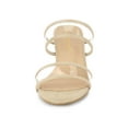 thumbnail image 6 of BLISSFUL STEP Women's Dual Straps Block Heel Slide Sandals, 6 of 8