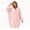 Pink, variant on FAHUOMU Women's Fleece Hooded Nightgown Long Sleeve Oversized Night Dress Fuzzy Warm Sleepwear Pajama