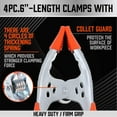 thumbnail image 5 of 4-Piece 6" inch Spring Clamp,Clamps for Woodworking,Clamps for backdrop,Heavy Duty Metal Clamps, 2.5"-inch Jaw Opening, 5 of 5