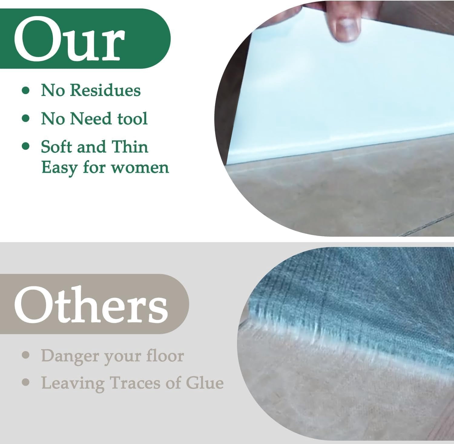 Peel and Stick Floor Tile Waterproof 36 Pack 54 Sq.Ft,(NO Sticky Residue Left)Wood Look Floor Tile, Self-Adhesive DIY Flooring Tiles for Bedroom,Waterproof Wood Plank Vinyl Tile Stickers, Living Room