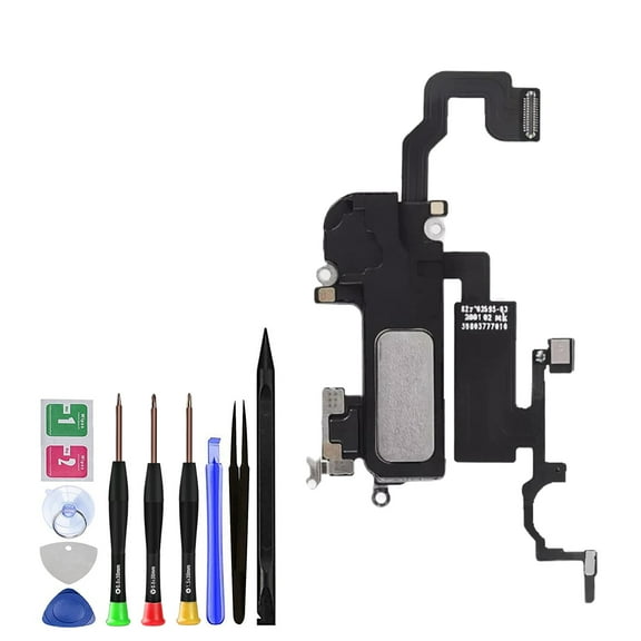 Earpiece Speaker Replacement for iPhone 12/12 Pro - Ear Speaker/Ear Piece Light Proximity Sensor Flex Cable Earphone Speaker Assembly with Repair Tools