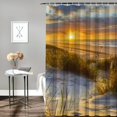thumbnail image 2 of Orinice Sunset Landscape Sand Dunes Bathroom Decor Set, Colorful Luxurious Graphic Print Polyester Fabric, Waterproof Shower Curtain with Hooks 60x72, 2 of 7