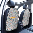 thumbnail image 3 of Naloa Watercolor Wildflowers 1 2Pcs Anti-Kick Back Seat Cover Kick Mat, Car Seat Protector with 3 Storage Pockets, 3 of 8