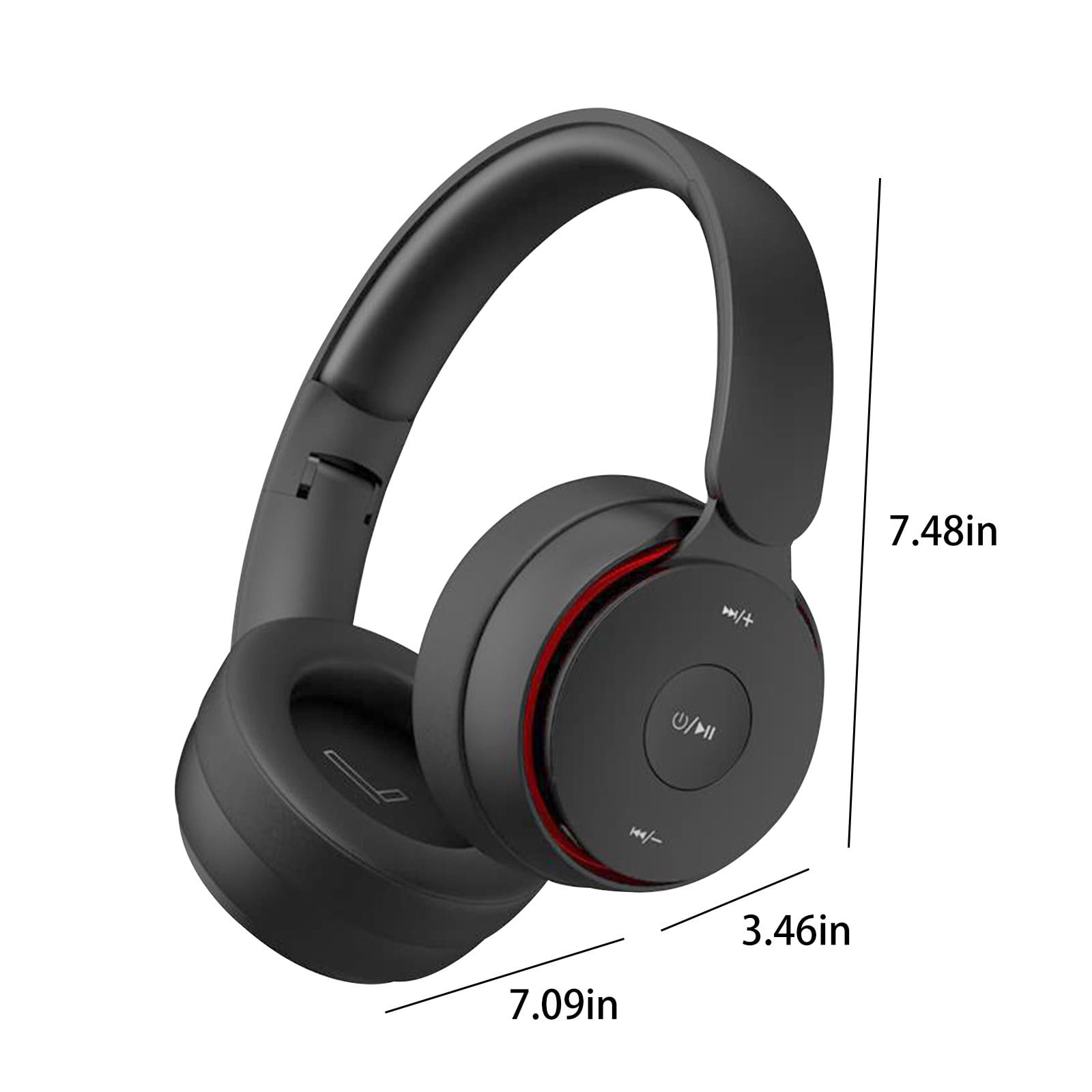 Hybrid Active Noise Cancelling Headphones, Wireless Over Ear Bluetooth Headphones, Hi-Fi Audio, Deep Bass, Comfort Fit Ear Cups, 30h Playtime for Home Office Travel