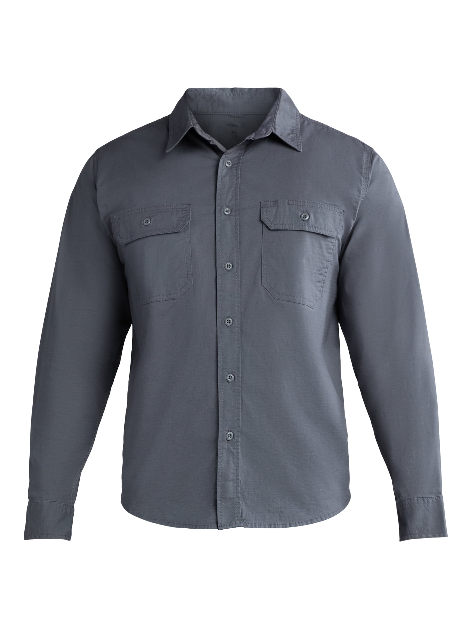 Brahma Men's Ripstop Work Shirt with Long Sleeves, Sizes S-5XL