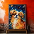 thumbnail image 2 of Tibetan Spaniel Dog Starry Night Van Gogh Wall Art Canvas for Living Room Oil Painting Artwork Landscape Canvas Artwok for Living Room Bedroom Home Decorations Wall Decor Large, 2 of 4
