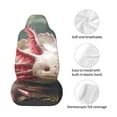 thumbnail image 4 of Wukai Colorful Axolotl Underwater Full Set Car Seat Covers with Soft Padding Universal Auto Front Seats Protector and Cushion Mat, 4 of 5